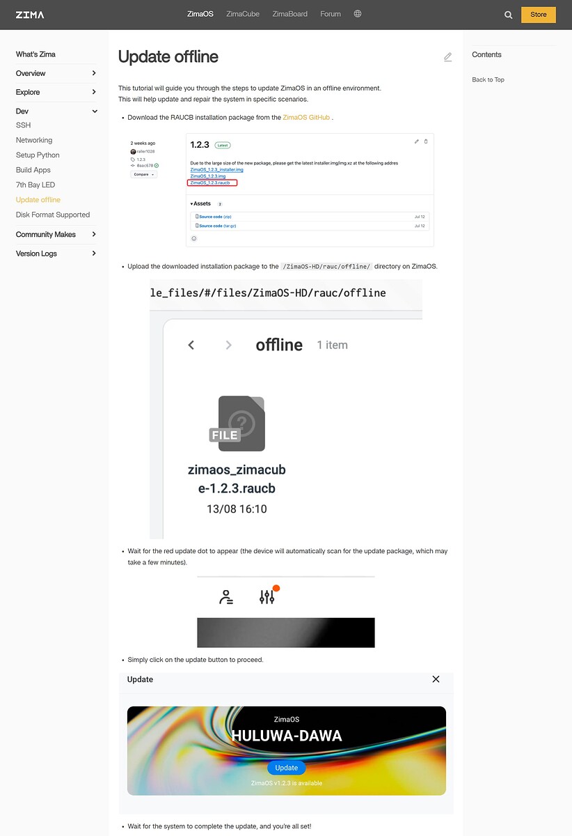 Update-offline-Zimaspace-Docs